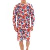 Men Smart Swimwear | Pomegranate T-Shirt With Hood