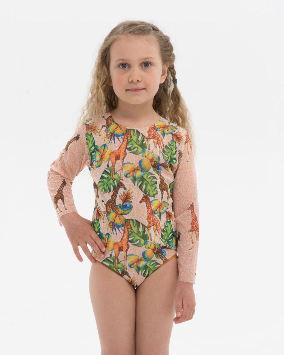 Kid Smart Swimwear | Giraffes Kids One-Piece Swimsuit