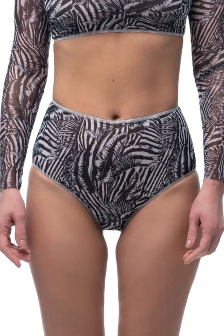 Women Smart Swimwear | Fake Zebra High Waist Bikini