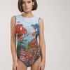 Women Smart Swimwear | Lina-Marlina One-Piece Sleeveless Swimsuit