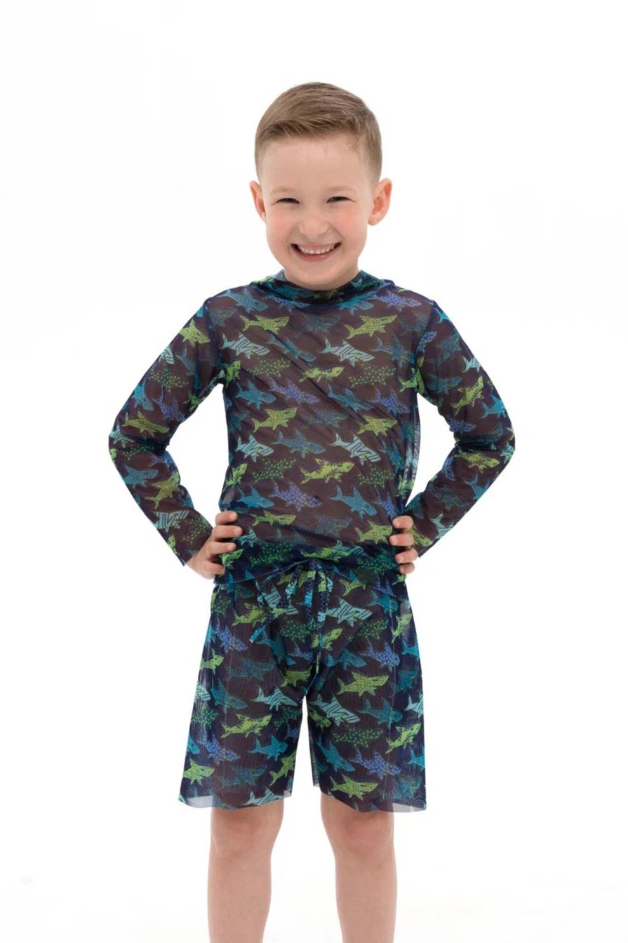 Kid Smart Swimwear | Sharks Kids Beachwear