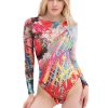 Women Smart Swimwear | Graffiti One-Piece Swimsuit Hi