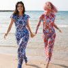 Women Smart Swimwear | Pomegranate Blue Beach Pants