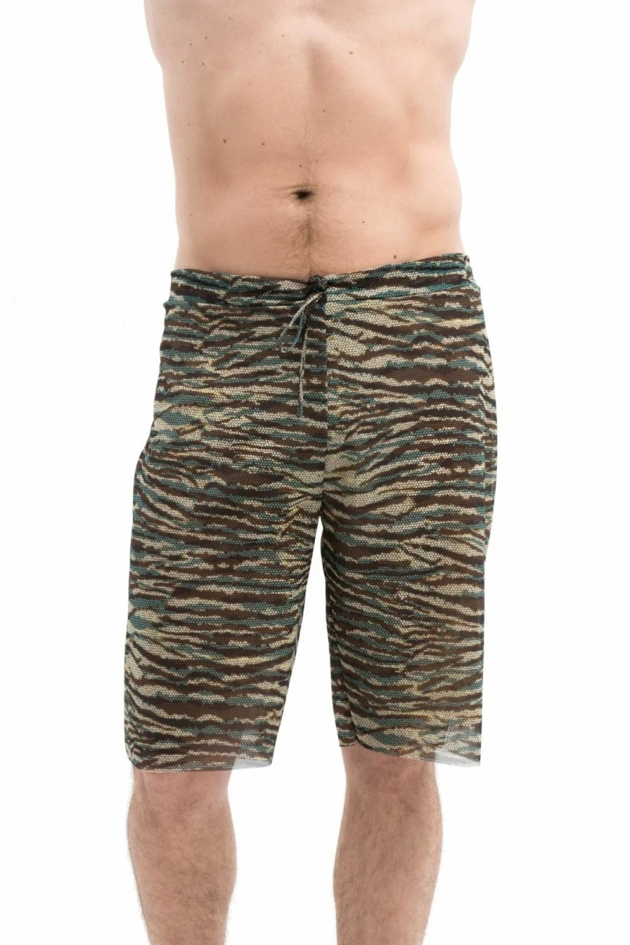 Men Smart Swimwear | Khaki Bermudas