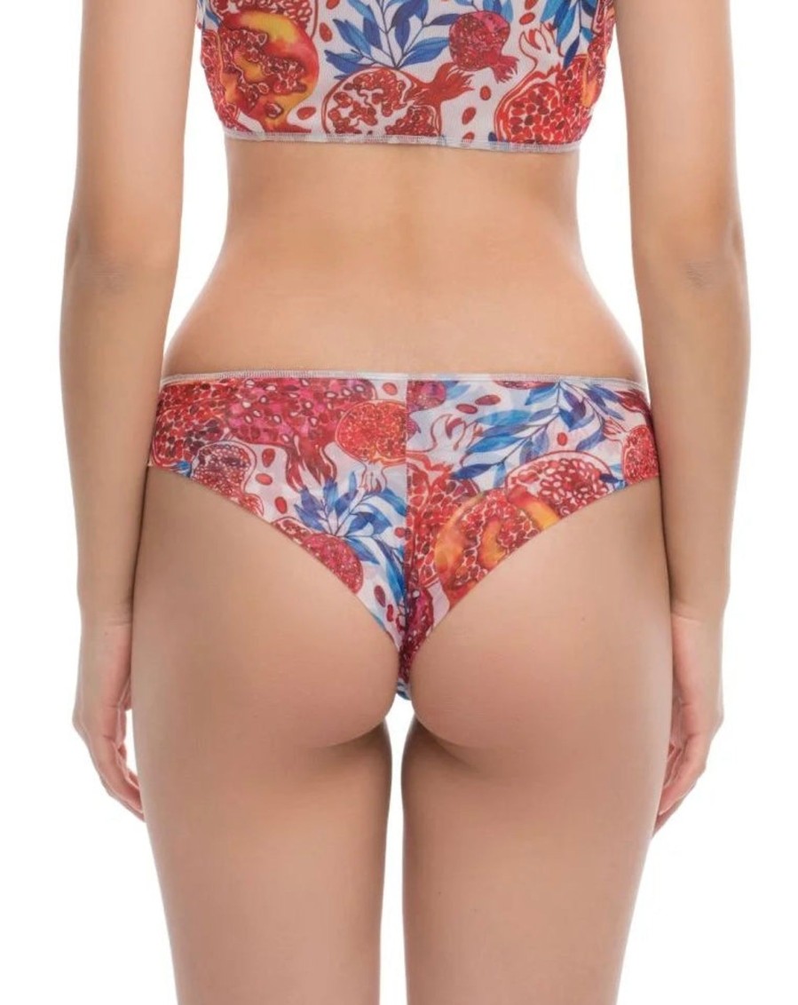 Women Smart Swimwear | Pomegranate Red Brazilian Bikini